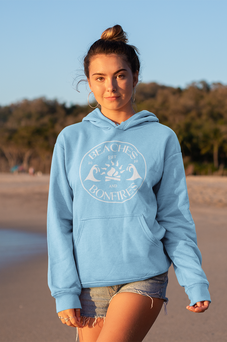 Beach bonfire hoodie hotsell