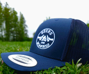 Classic Navy Mesh Snap Back Hat