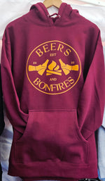 Load image into Gallery viewer, The Beers Maroon Fall Hoodie
