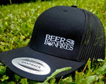 Load image into Gallery viewer, Black &quot;Text Style&quot; Mesh Snapback Hat

