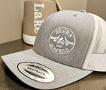 Load image into Gallery viewer, Classic Grey/White Mesh Snapback Hat
