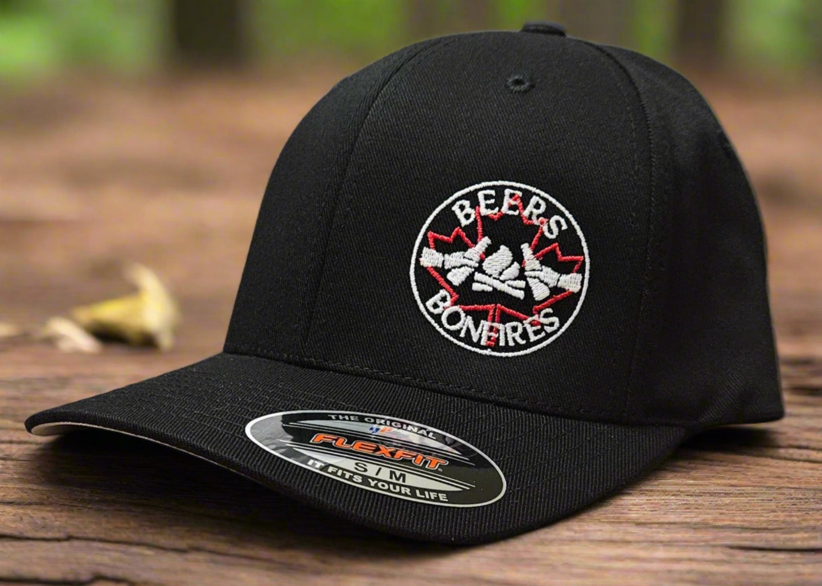 Black Beers and Bonfires Flexfit Hat