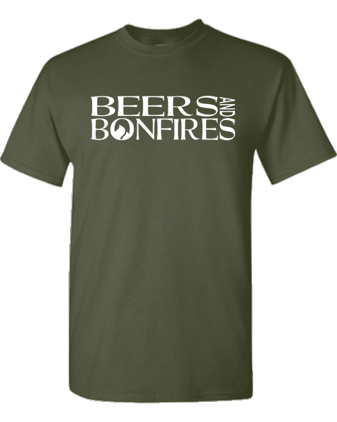 Beers and Bonfires "Text Style" Tees