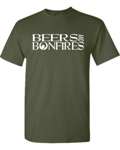 Beers and Bonfires "Text Style" Tees
