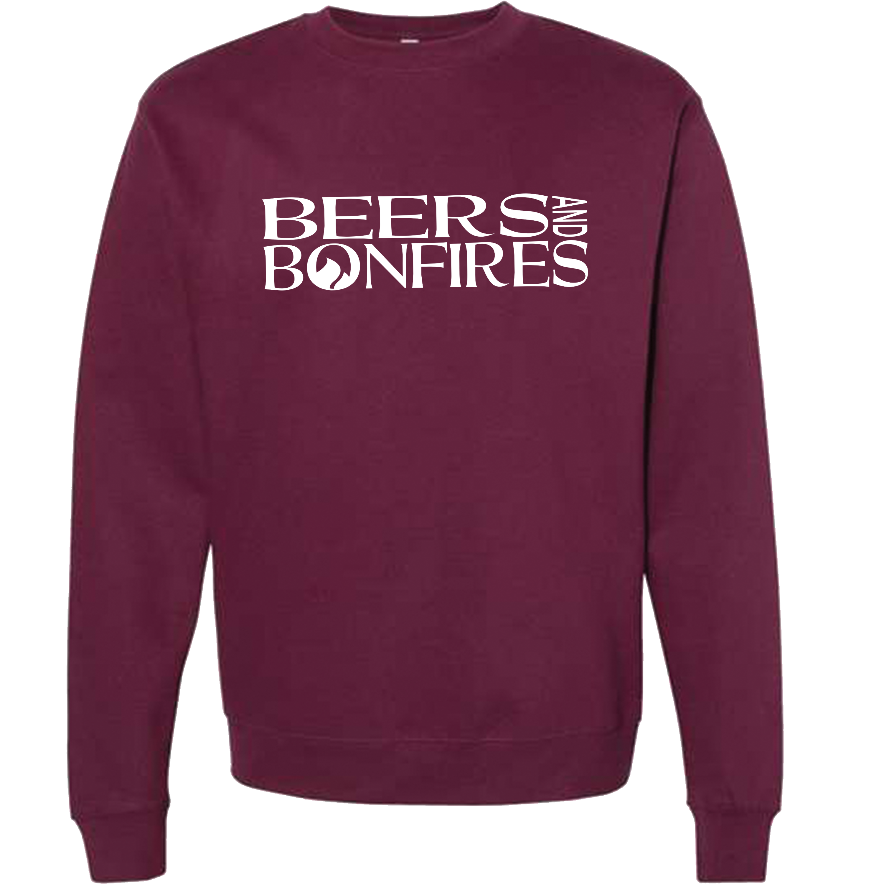 Maroon Text Style Crewneck