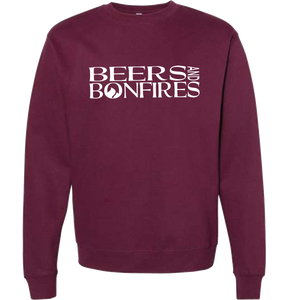 Maroon Text Style Crewneck