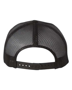 Grey/Black "Text Style" Mesh Snapback Hat